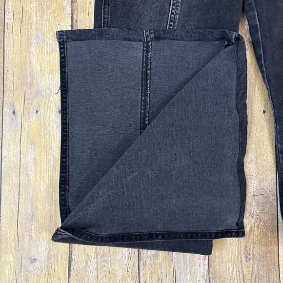 FRAME Le High Flare Jeans Obsidian Clean Side Slit Jeans Women Size 29 (31X32) - Picture 4 of 11
